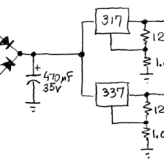 split ±12V linear supply